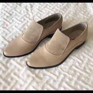 New Free People Brady Leather Suede Loafers